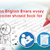 Common English errors? Proofread here