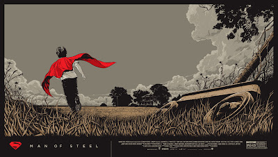 Superman Man of Steel Standard Edition Screen Print by Ken Taylor