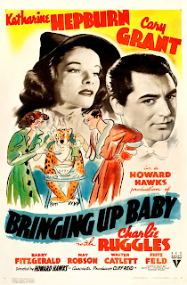 BRINGING UP BABY. Estados Unidos. Cartel One Sheet: 69 x 104 cms. Imprenta: Morgan Litho. Corp., Cleveland, Ohio. LA FIERA DE MI NIÑA. Bringing Up Baby. 1938. Estados Unidos. Dirección: Howard Hawks. Reparto: Katharine Hepburn, Cary Grant, Charles Ruggles, May Robson, Walter Catlett, Barry Fitzgerald, Fritz Feld, Leona Roberts, Ward Bond.