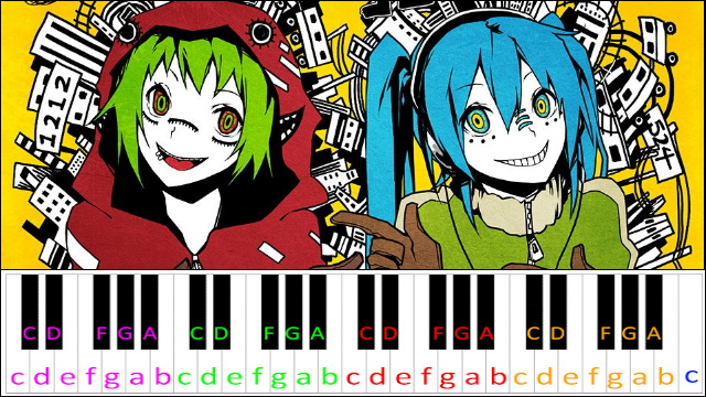 Matryoshka by Hatsune Miku & Gumi Piano / Keyboard Easy Letter Notes for Beginners