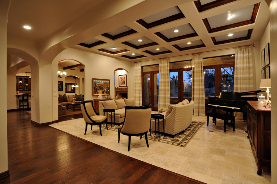 wood false ceiling designs for living room