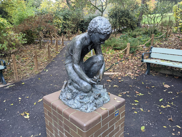 The Child In The Park sculpture at Lake Meadows Park