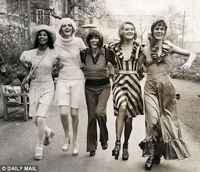 Below is a photo from Mary Quant autumn fashion show in the sixties.