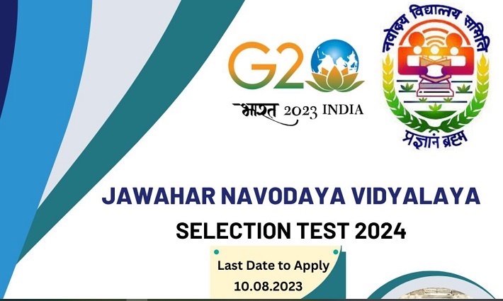 JNV Navodaya Entrance Notification 2024 Jawahar Navodaya Vidyalaya Selection Test - 2024