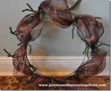 Deco Mesh Wreath 10