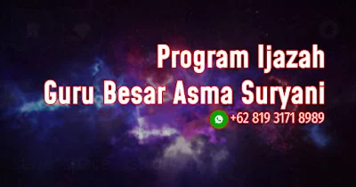 program ijazah guru besar asma suryani