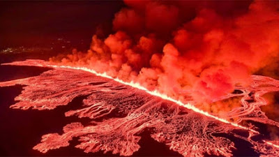 Gunung Berapi Kembali Meletus di Semenanjung Islandia