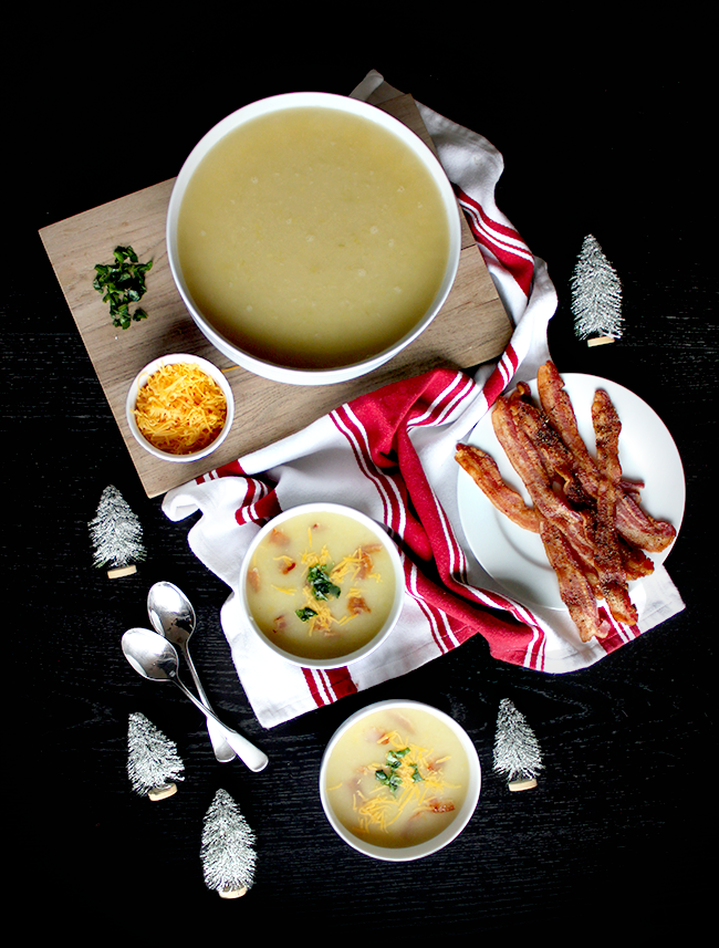 Potato Leek Soup, Two Ways