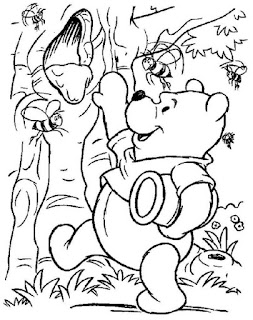 Sketsa Gambar Mewarnai Winnie The Pooh 20168