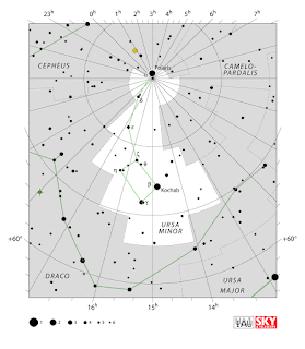 IAU: Карта на съзвездието Малката мечка Ursa Minor