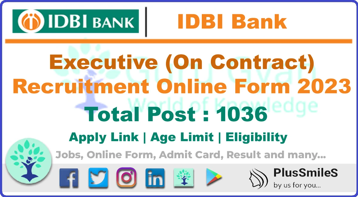 IDBI Bank Executive Online Form 2023