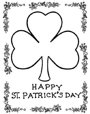 Shamrock Coloring Pages 1
