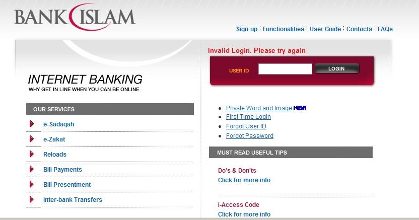 Syifaku Com Masalah Tak Boleh Login Bank Islam