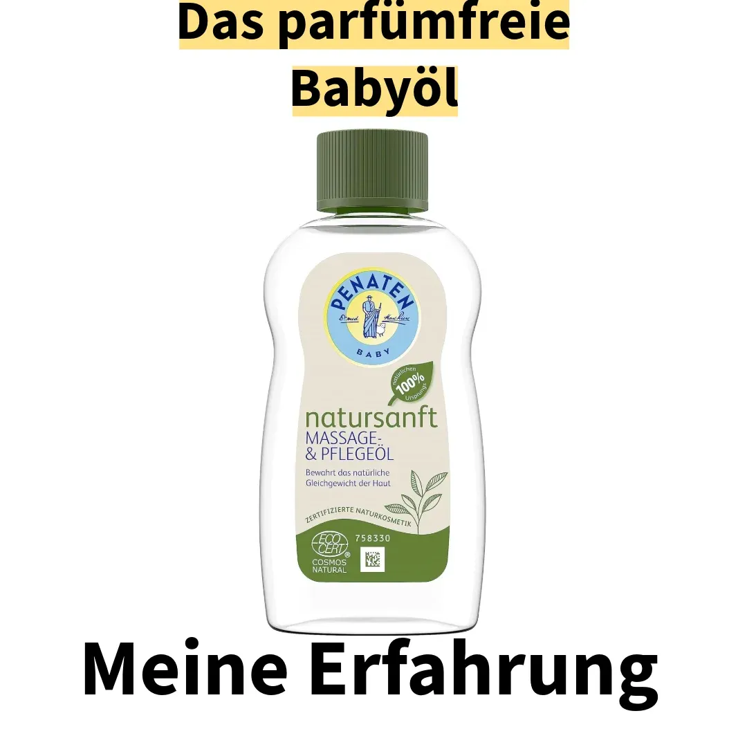 Penaten natursanft Massage- und Pflegeöl: 200ml parfümfreies Babyöl & Babypflege Massageöl mit Rapsöl