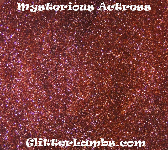  Glitter Lambs "Mysterious Actress" Nail Art Glitter"-Vampy Burgundy Glitter