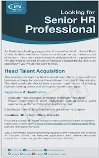 New Application And New Advertisement In United Bank Limited UBL Jobs - 2023 || Apply Now