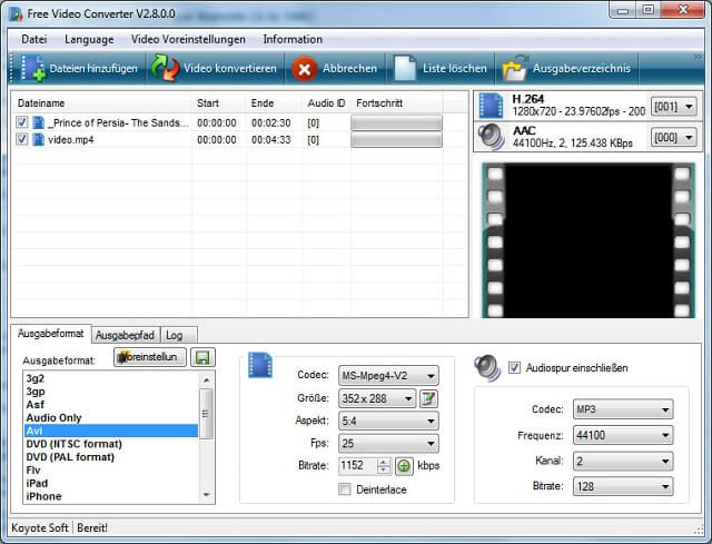 تحميل برنامج Koyote Free Video Converter