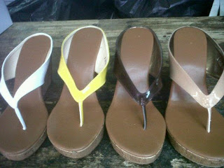 aneka model sandal wanita murah, model sandal wanita Yellow, Brown, Milo