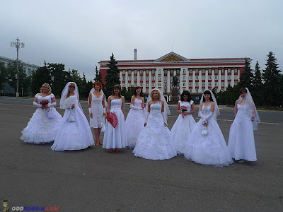 The parade of brides in kursk