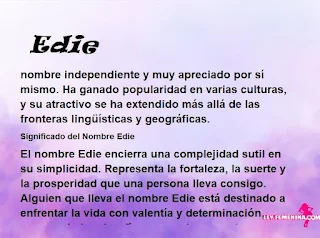 significado del nombre Edie