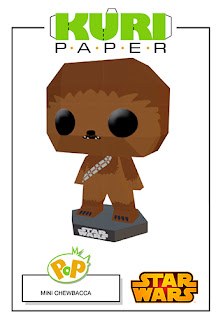 Kuri Paper - Pop Mini Funko Chewbacca papercraft