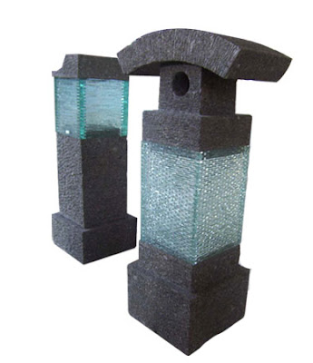 Stone Lamp Glass Ornament