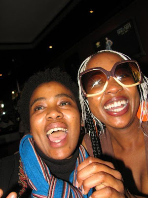 Thandiswa Mazwai with younger sister, Ntsiki