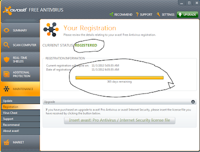 Registration avast