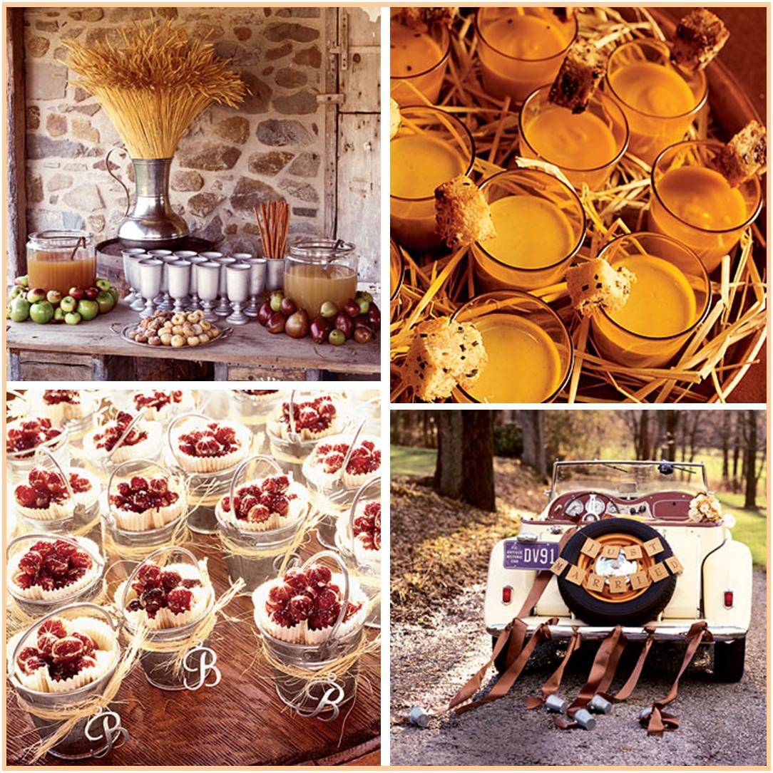 Fall Wedding Reception Centerpieces