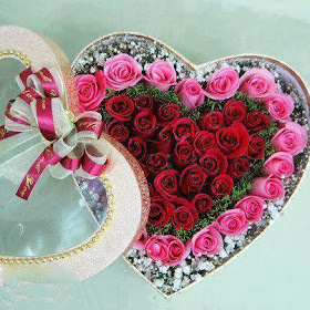 heart shape with flowers