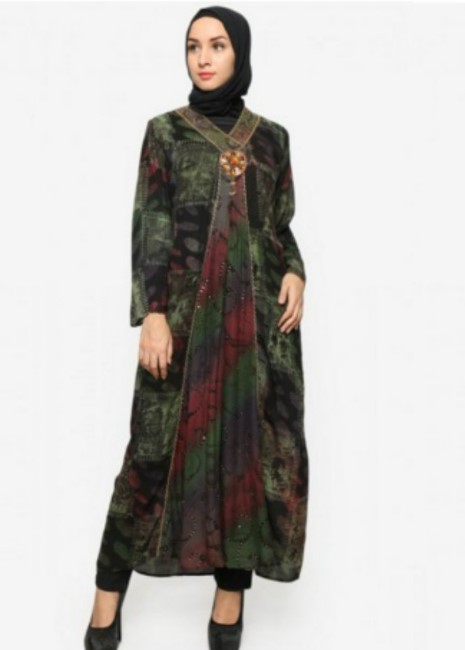 20 Model  Baju  Batik  Terbaru  Kombinasi Hijab  Tampil Cantik