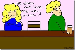 That White Girl's Got A Boyfriend - he doesn't like me very much