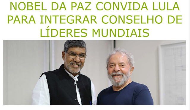 Resultado de imagem para Lula PrÃªmio Nobel da Paz