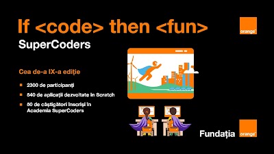Copiii sunt din ce în ce mai pasionați de programare: 540 de animații înscrise în Competiția Națională Orange SuperCoders