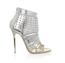 Jimmy Choo high heels, metallic sandals