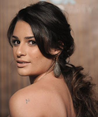 lea michele tattoos. lea michele tattoo, girl