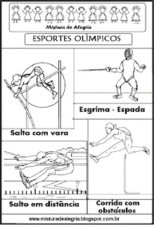 Esportes olímpicos para colorir