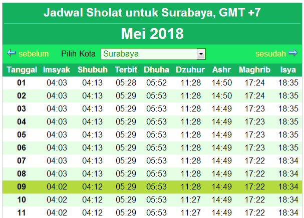 Jadwal Imsakiyah Ramadhan 1439 H 2018  Lengkap Seluruh 