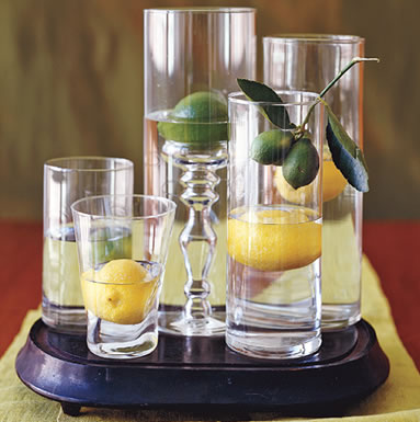 DIY Wedding Center Pieces via Rachael Ray