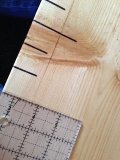 DIY Wooden Ruler Growth Chart