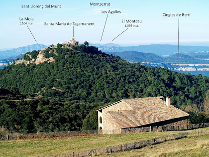 Panoràmica des de sobre de Ca l'Agustí