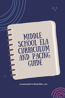 Plan out your Middle School ELA year with this FREE pacing guide & curriculum map!  #teaching #lessonplanning