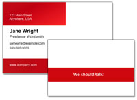 Add a call of action to your business card