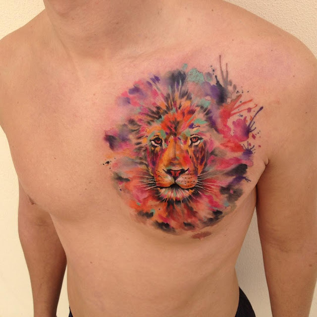 watercolor body painting / tattoos