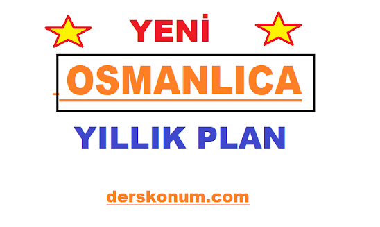 2023-2024 OSMANLICA YILLIK PLANI İNDİR