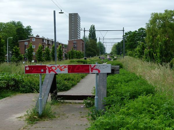 Naar wandelpad getransformeerd spoortraject