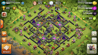 Kumpulan Base Farming TH9 Clash Of Clans Terbaru 2016 