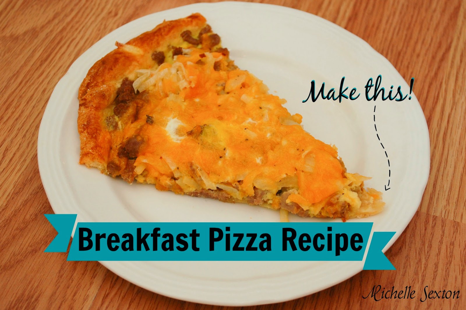 This Breakfast Pizza Recipe is the perfect thing to make for any meal, regardless of the time of day. Click through to learn how to make this.