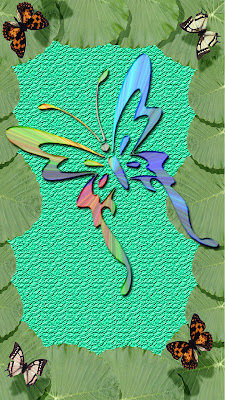 Rainbow Butterfly  Tribal Art Wallpaper [Smartphone] 1080 x 1920 pixels  free-cell-phone-wallpaper.blogspot.com