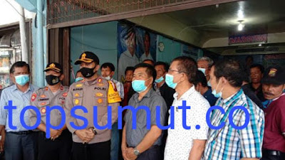 Kapolres Samosir AKBP M Saleh Sik.MM Silahturahmi ke Rumah Pemenangan Team Marguna